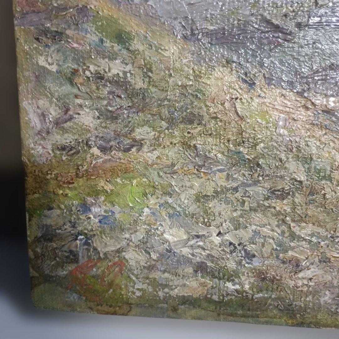 タ*ー様 2223）軍司直次郎 　油絵F4号　額装