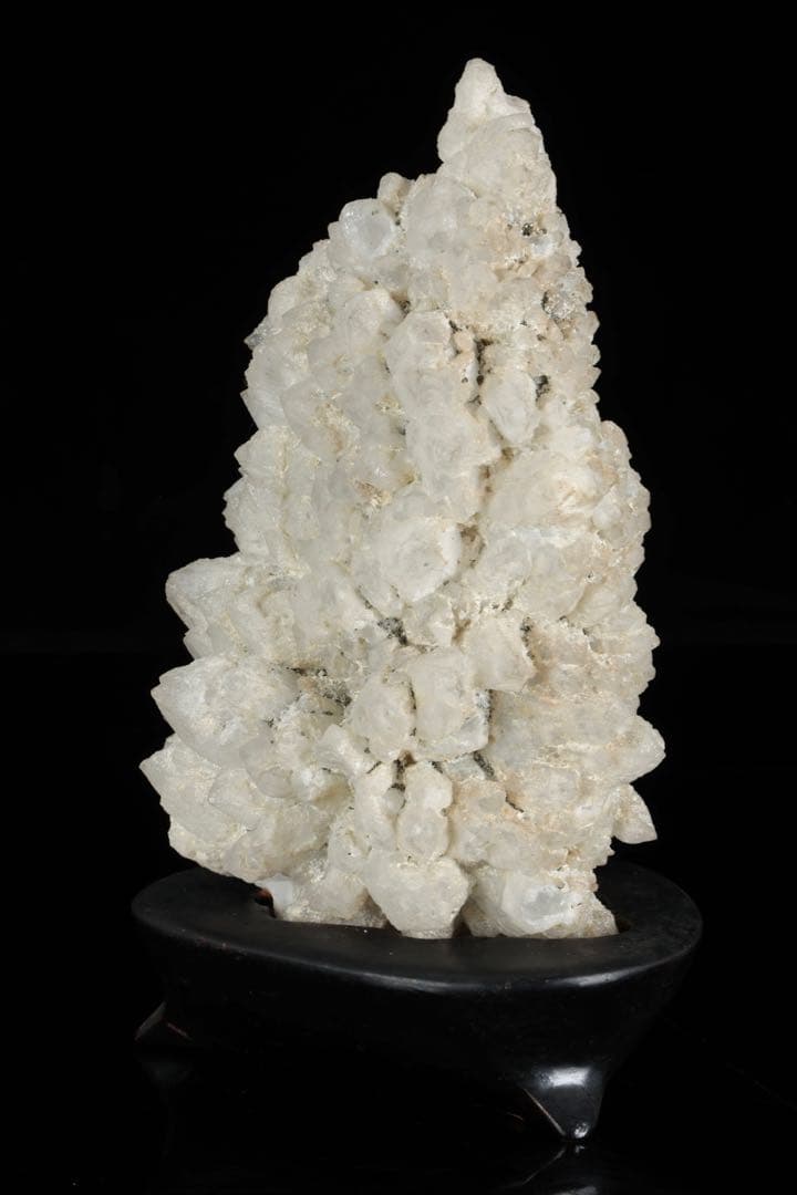 日本産 白水晶クラスター 日本水晶 原石 天然石 鉱物 標本 台座付 1kg