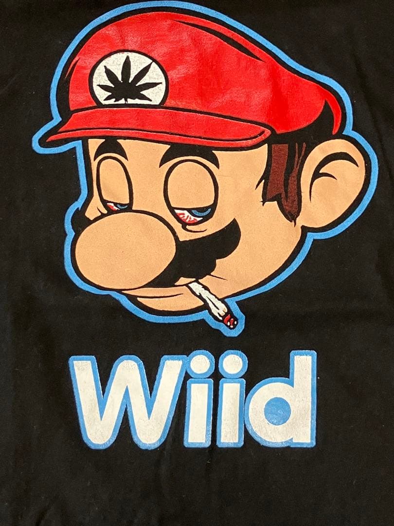 ビンテージ　マリオ　ガンジャTシャツ　シングルステッチ
