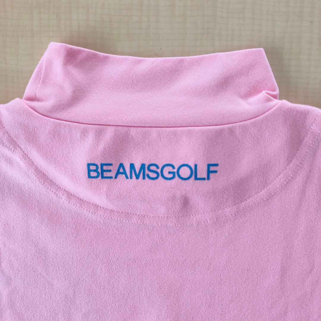 BEAMS GOLF半袖モックネックシャツM赤とピンク2点セット吸汗速乾