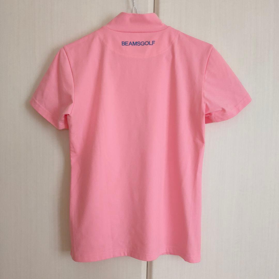 BEAMS GOLF半袖モックネックシャツM赤とピンク2点セット吸汗速乾