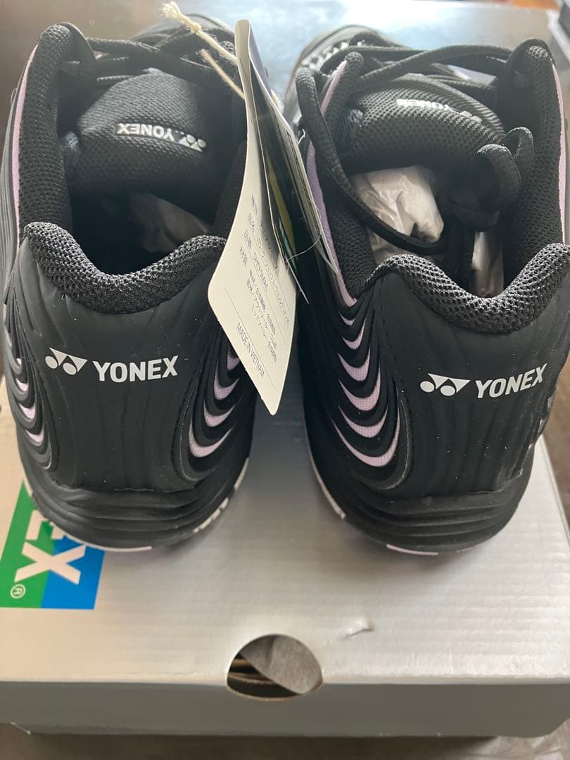 YONEX テニスシューズ ブラック/パープル