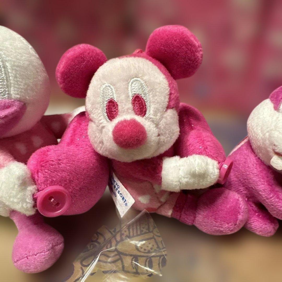 ミニーマウス ぬいぐるみ 東京ディズニーランド 5点セット ぬいぐるみチャーム