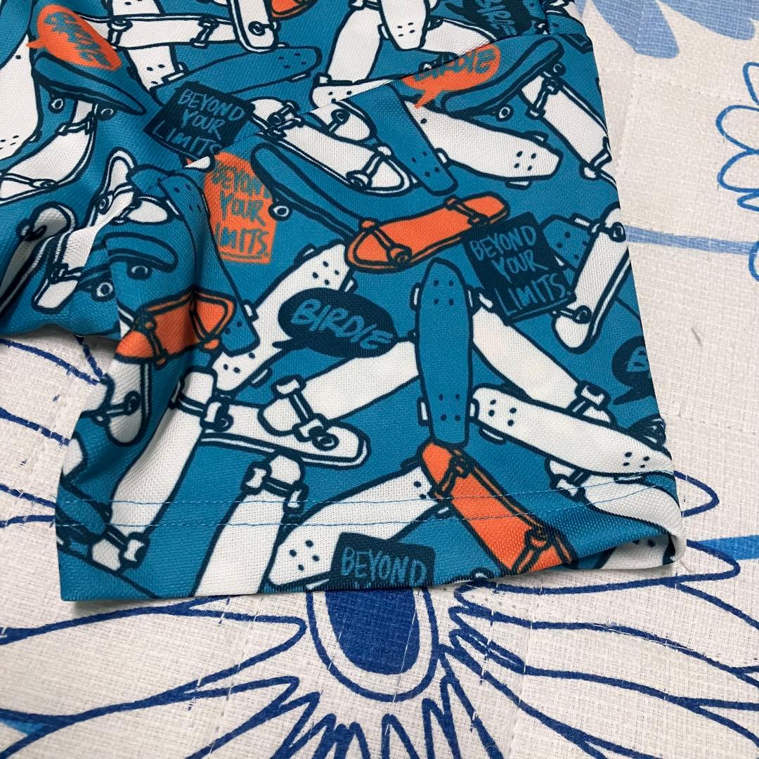 【希少】新品　ジャックバニー 総柄 スケボー　ブルー　ポロシャツ