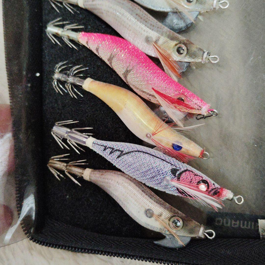 エギ３３本未使用と中古品＆セフィア収納ケース付き