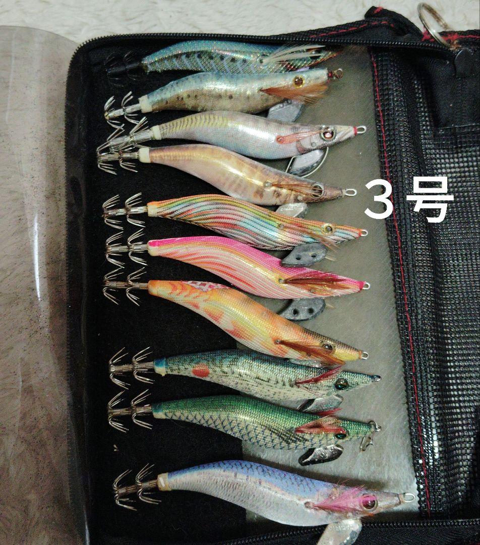 エギ３３本未使用と中古品＆セフィア収納ケース付き