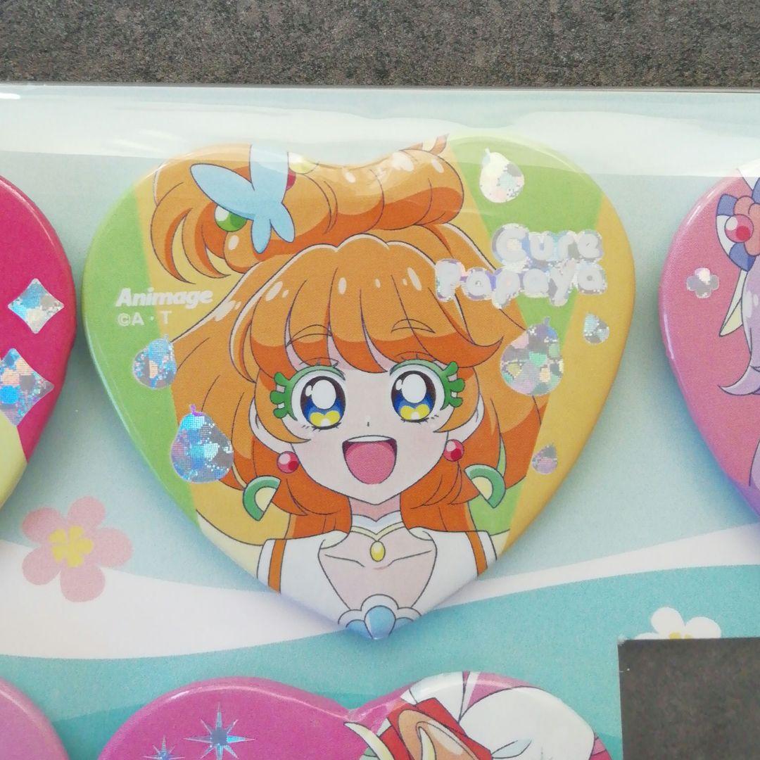 トロピカルージュプリキュア　アニメージュ　ホログラム缶バッジ