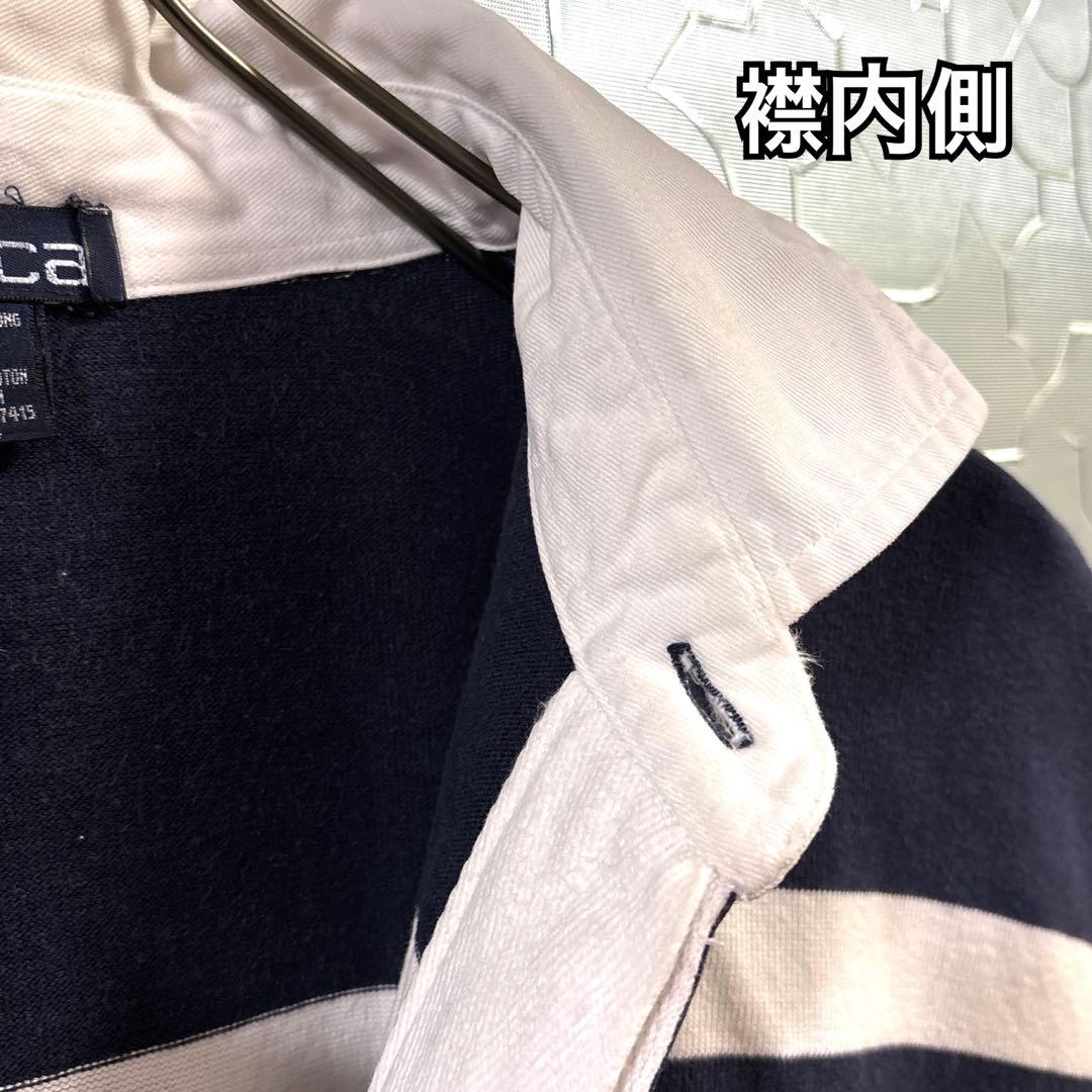 90s US古着 nautica 長袖ラガーシャツ　XL マルチカラー