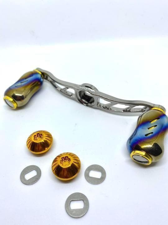 【訳アリ特価】ゴメクサス　ダブルハンドル　100mm シマノ用　チタンゴールド