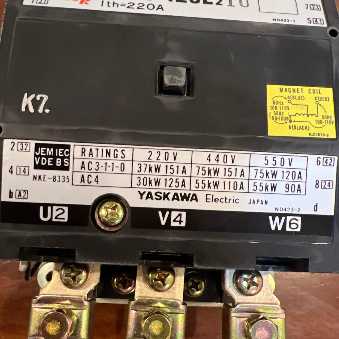 安川電機 電磁接触器 HI-125E2 TU コイルAC200V