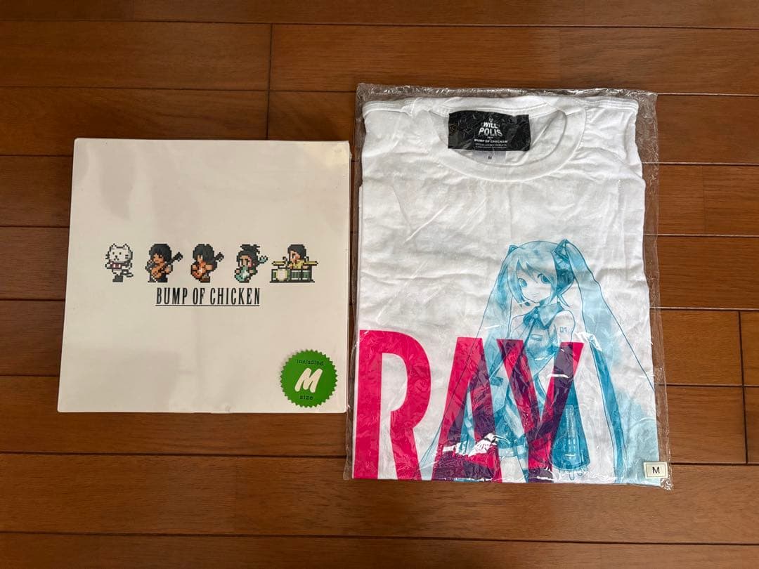 未使用品　BUMP OF CHICKEN 初音ミク & FF コラボＴシャツ