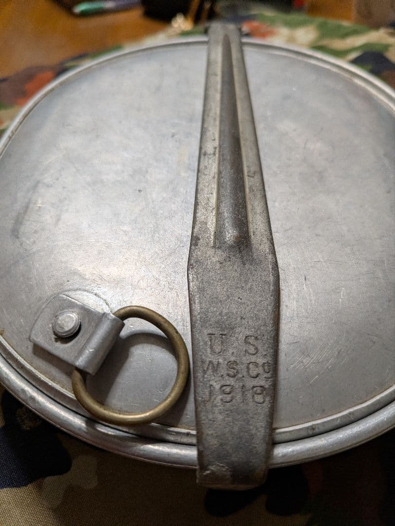第二次世界大戦 米軍 M1910 USメスキット 1918年　軍幕　飯盒　美品