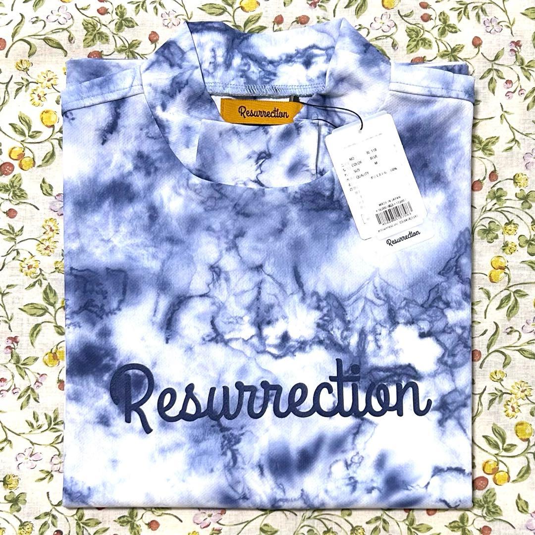 Resurrection タイダイ モックネック半袖シャツ M ④