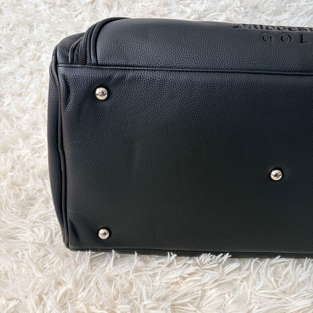【極美品】ブリヂストンゴルフ ボストンバッグ 2層式 シューズ収納付 ブラック