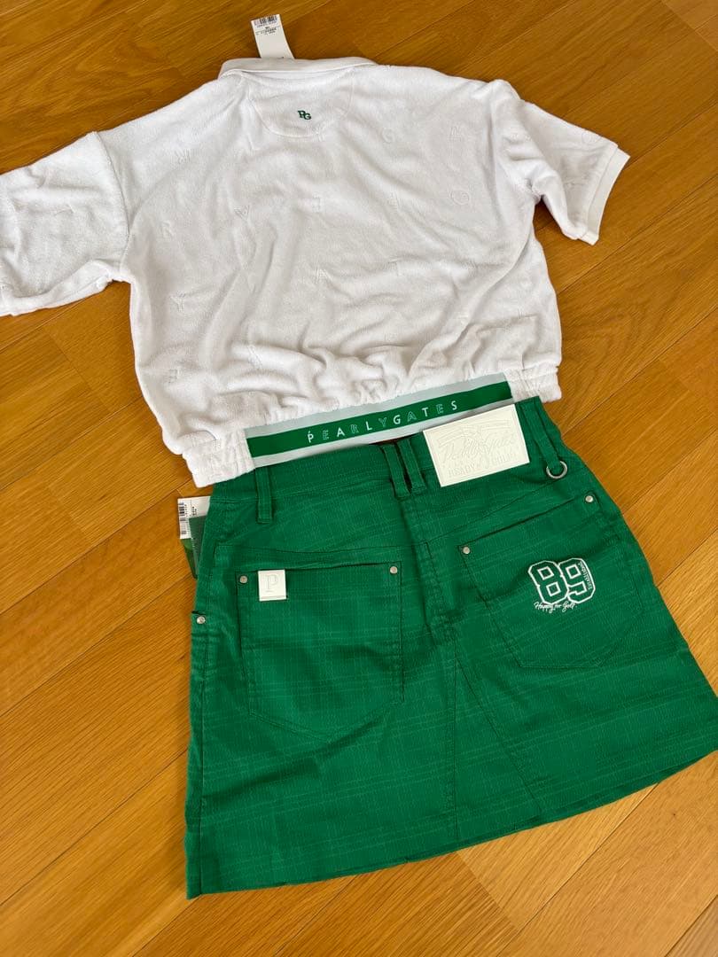 新品★タグ付きPEARLY GATES ポロシャツとスカートセット