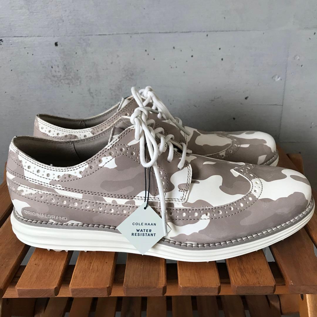 【新品】25.5cm COLE HAAN コールハーン ゴルフシューズ 薄茶
