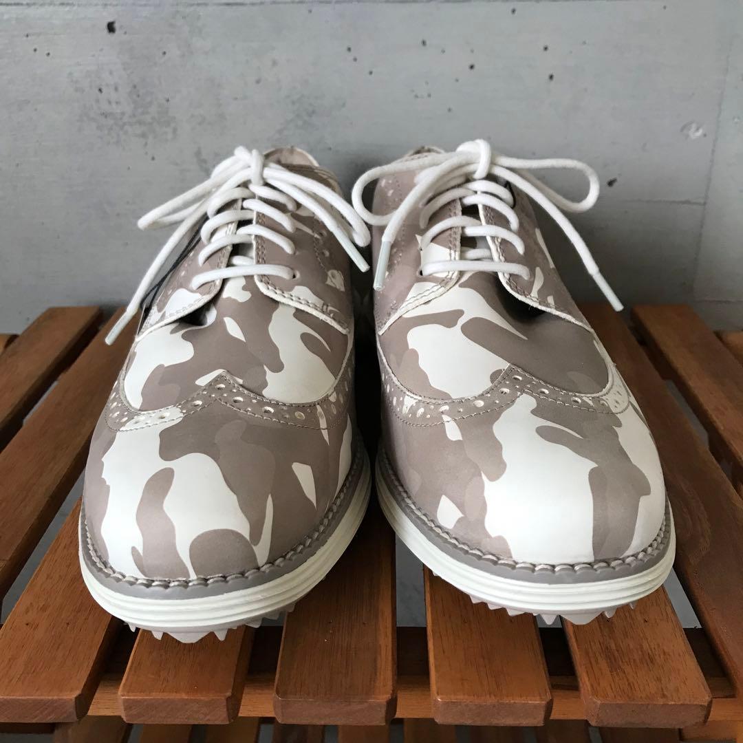 【新品】25.5cm COLE HAAN コールハーン ゴルフシューズ 薄茶