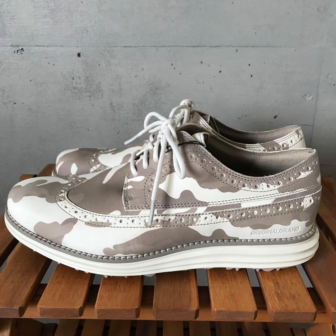 【新品】25.5cm COLE HAAN コールハーン ゴルフシューズ 薄茶