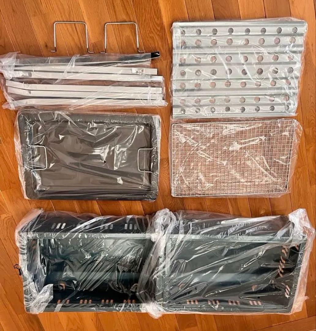 新品未使用品 キャプテンスタックダブルバーベキューコンロ 6〜8人用