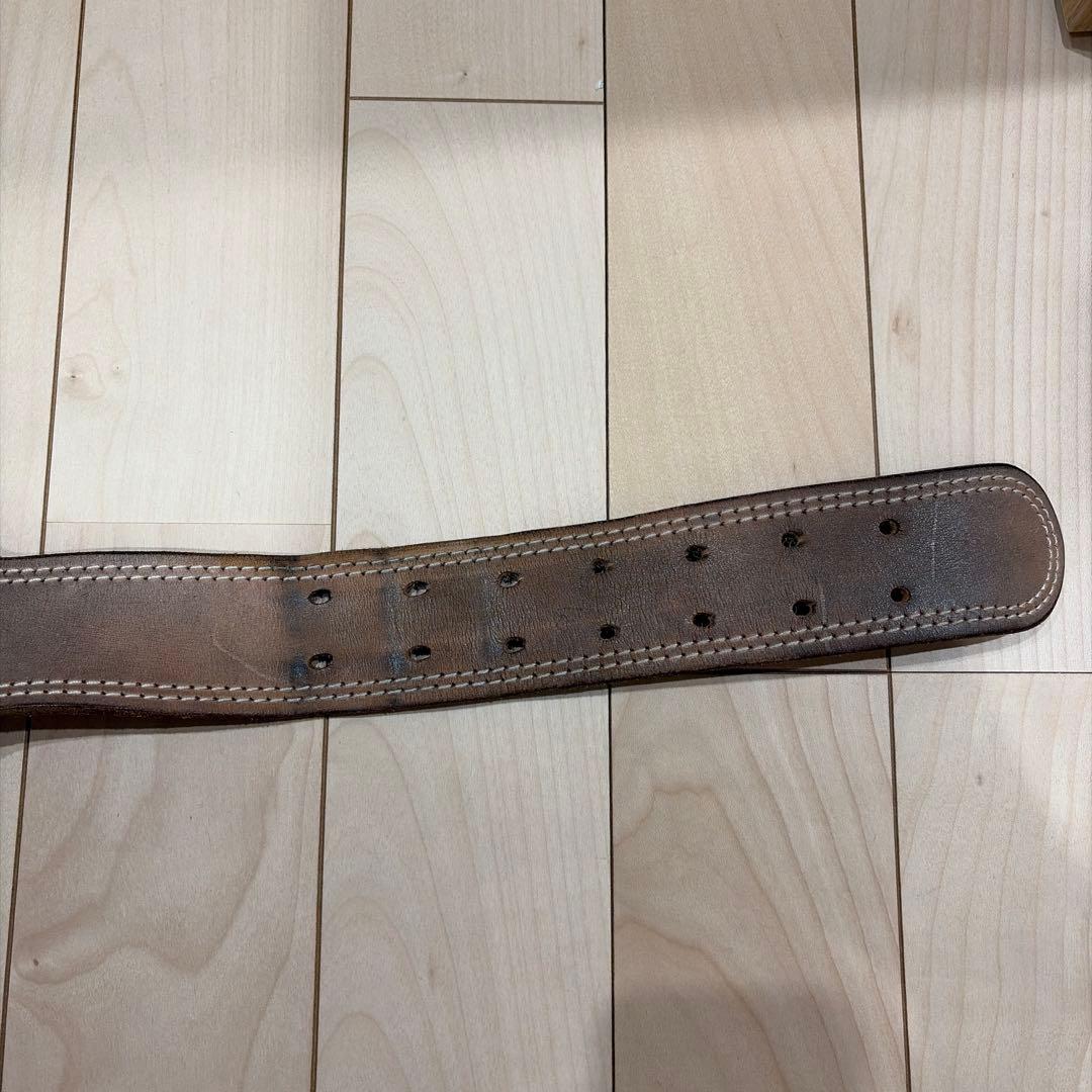 ゴールドジム レザーベルト Mサイズ