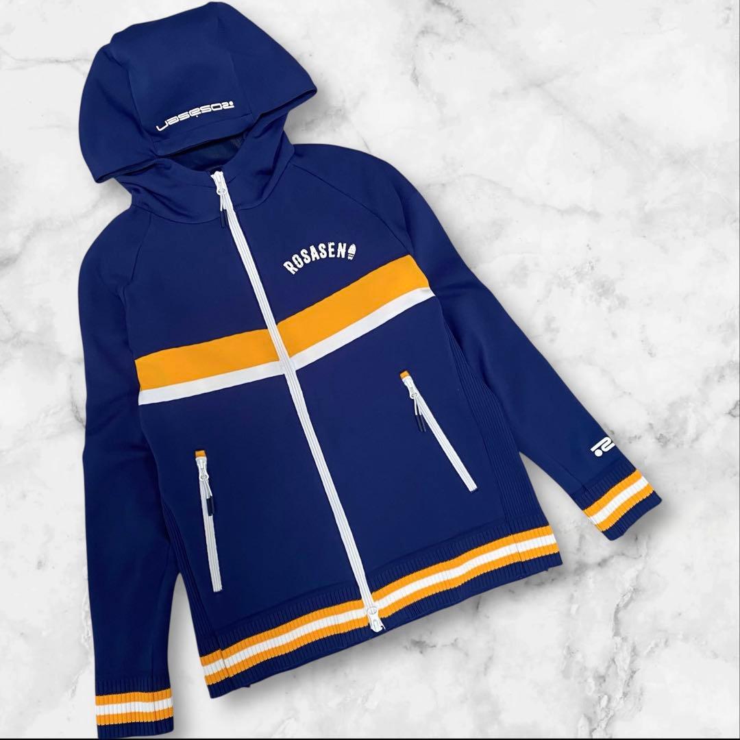 美品！　ROSASEN ジップアップ　ニットパーカー　M