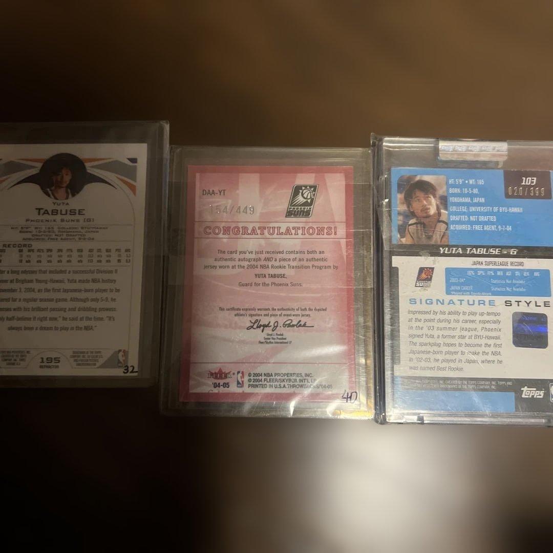 田臥勇太　NBAカード