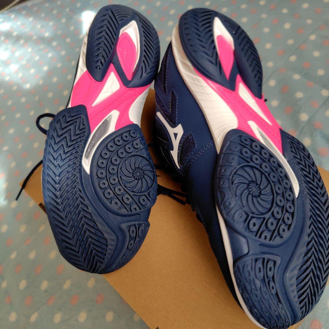 Mizuno バドミントンシューズ WAVE CLAW EL2ネイビー 25.5