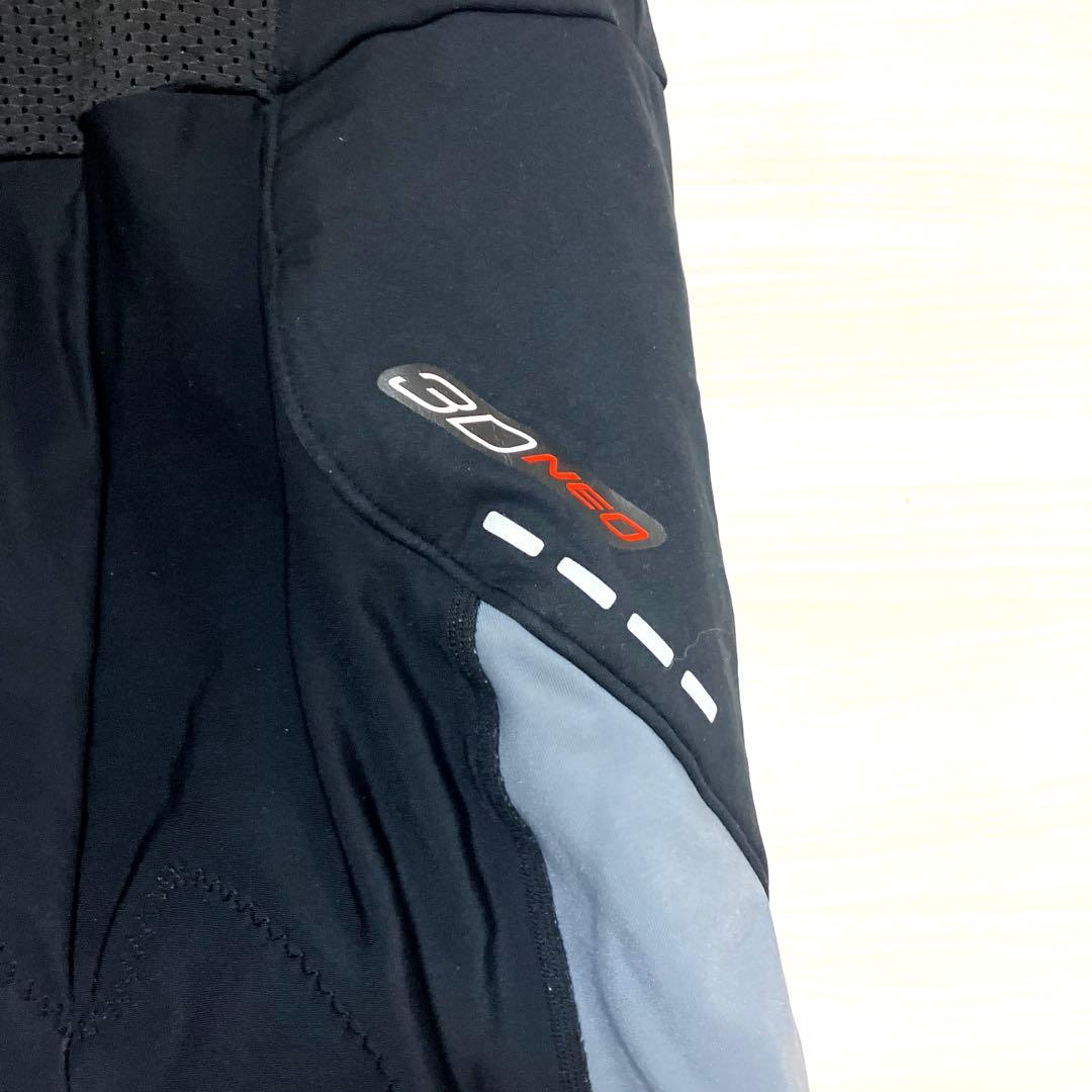 XL 美品　パールイズミ メンズ　サイクルジャージ ビブ　ブラック　黒　裏起毛