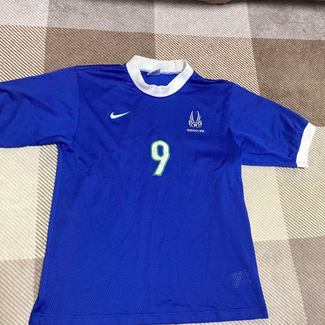 ロナウド　サッカー　青　練習着