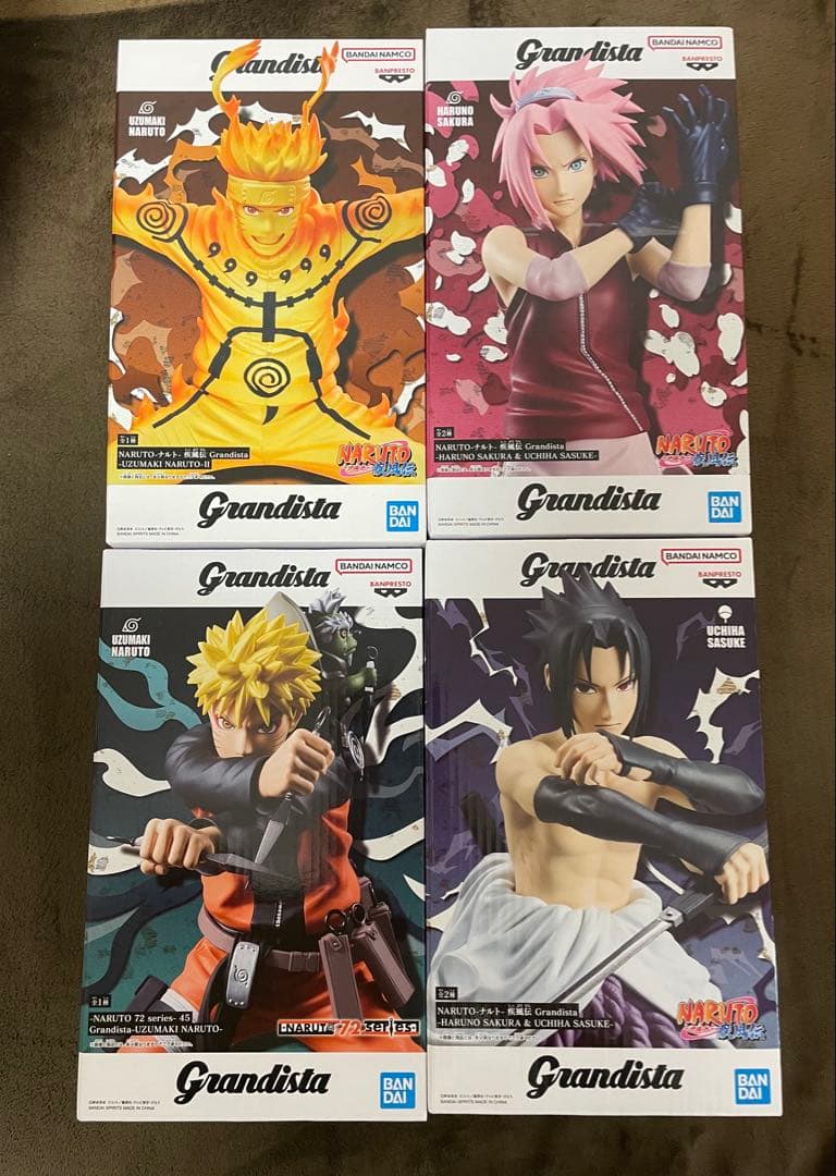 NARUTO フィギュア　Grandista ４点セット