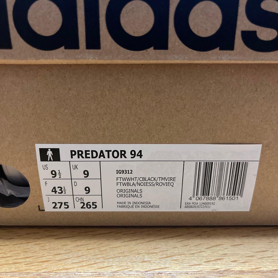 adidas サッカー　PREDATOR 94 プレデター　27.5cm