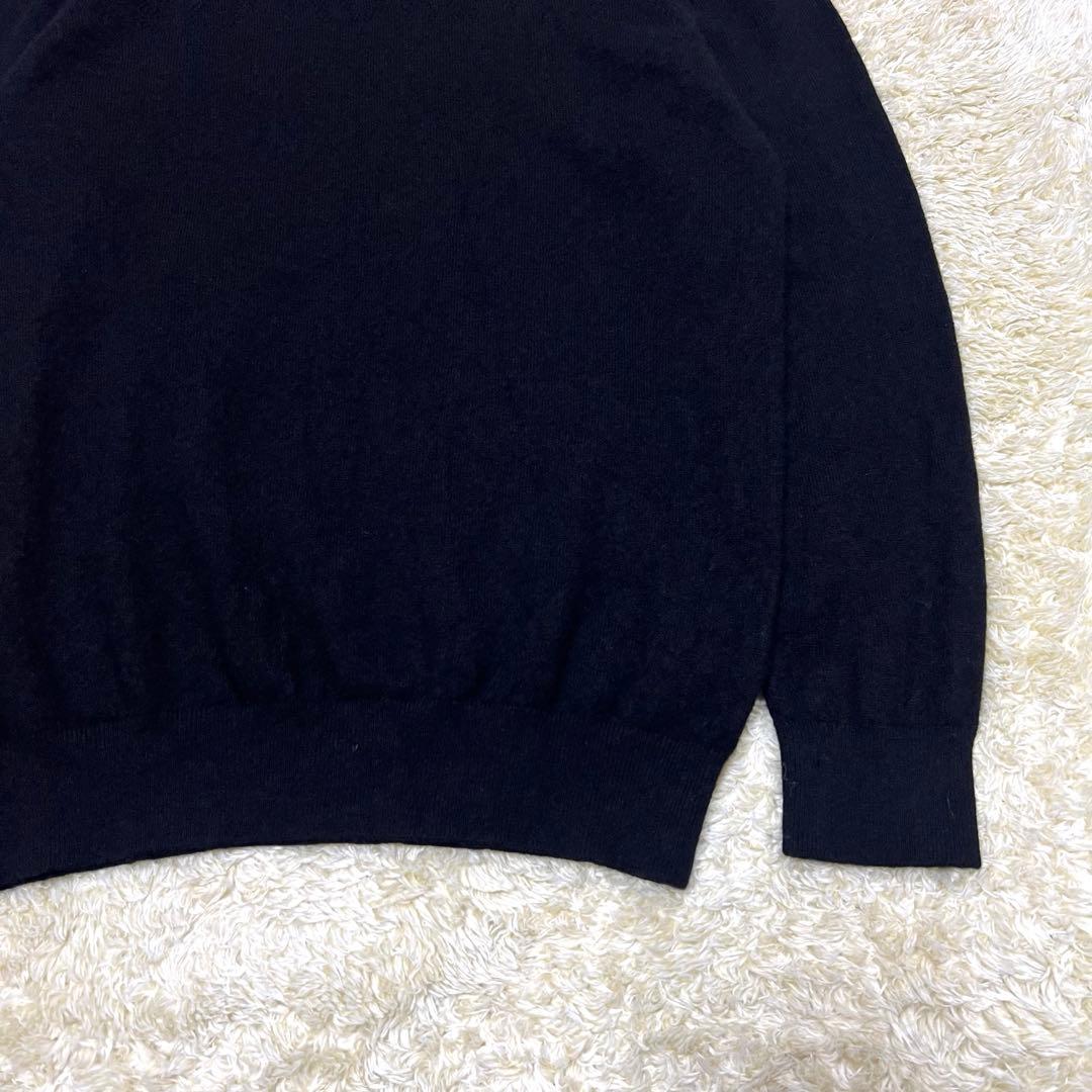 【カシミヤ100%】St ANDREWS モックネック ニット ゴルフ L 黒