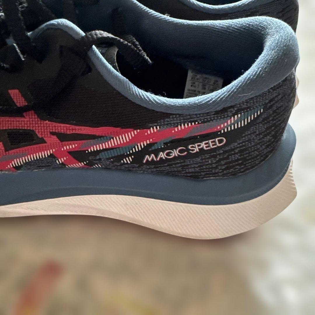 値下げ！ASICS MAGIC SPEED ブラック/ピンク23.5