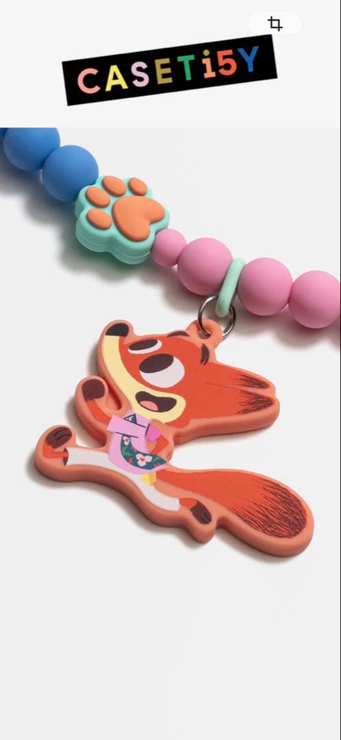 CASETiFY カラフルキャラクター ストラップ