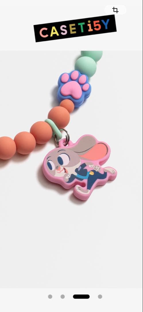 CASETiFY カラフルキャラクター ストラップ