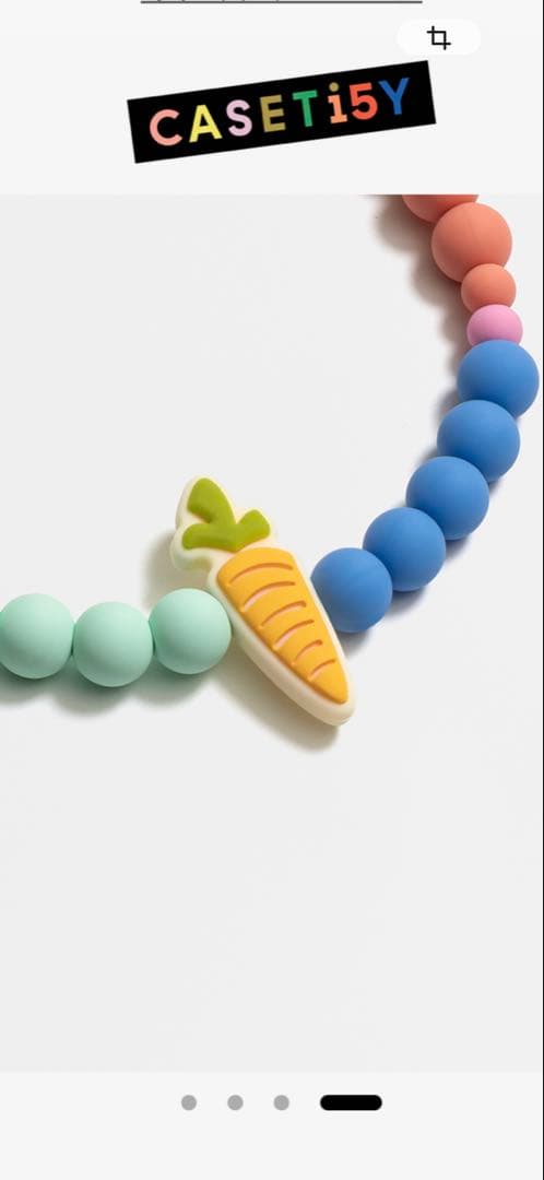 CASETiFY カラフルキャラクター ストラップ
