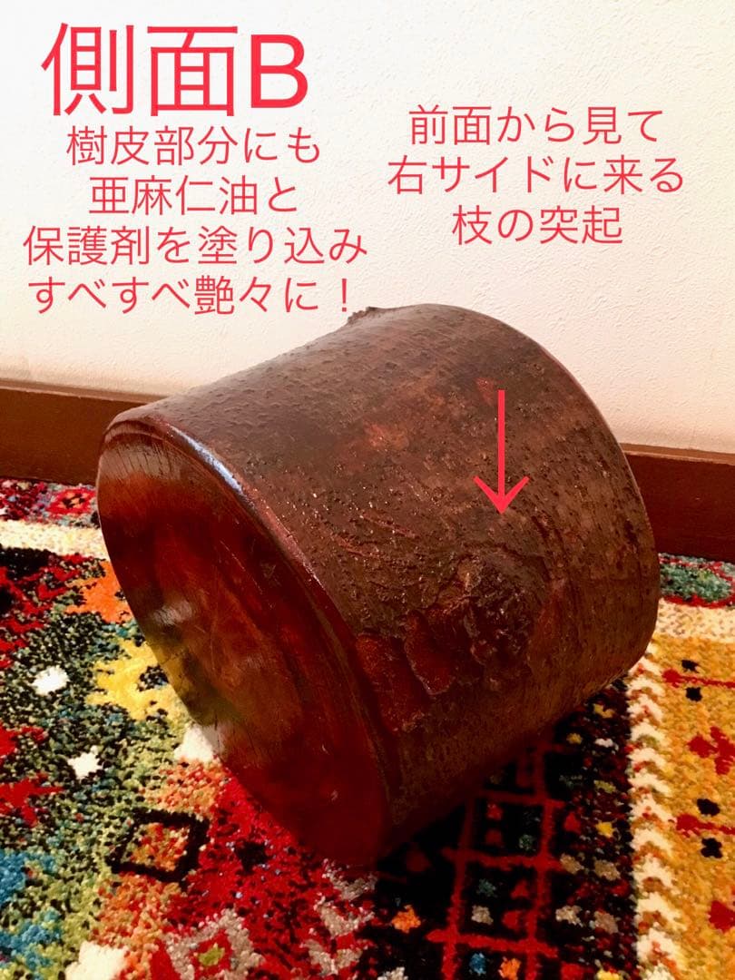 完売　天然欅＊ケヤキ【森と大自然の切り株コーヒーテーブル】ちゃぶ台＊インテリア台