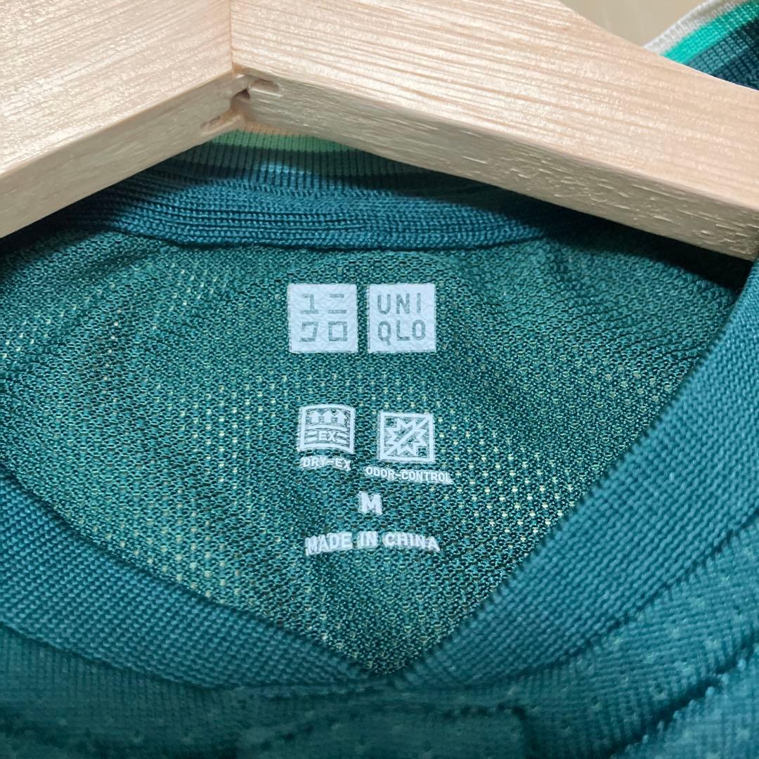 ユニクロ 錦織圭モデル ドライポロシャツ グリーン　Mサイズ　UNIQLO