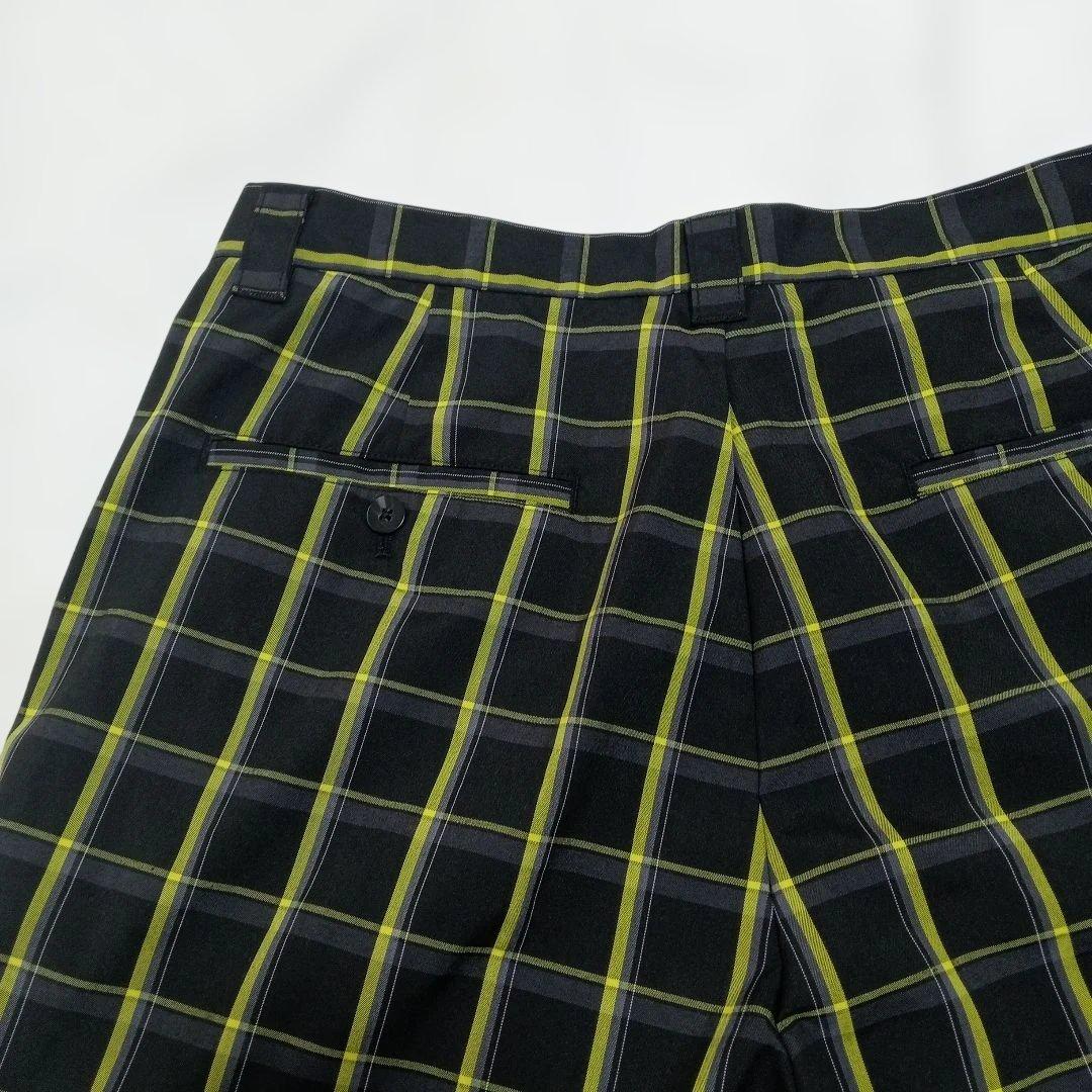 新品未使用/残1点/adidas/チェック柄/ショートパンツ/32/ゴルフパンツ