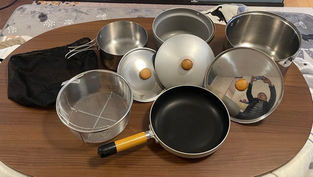 UNIFLAME クッカーセット ステンレス製 5点セット