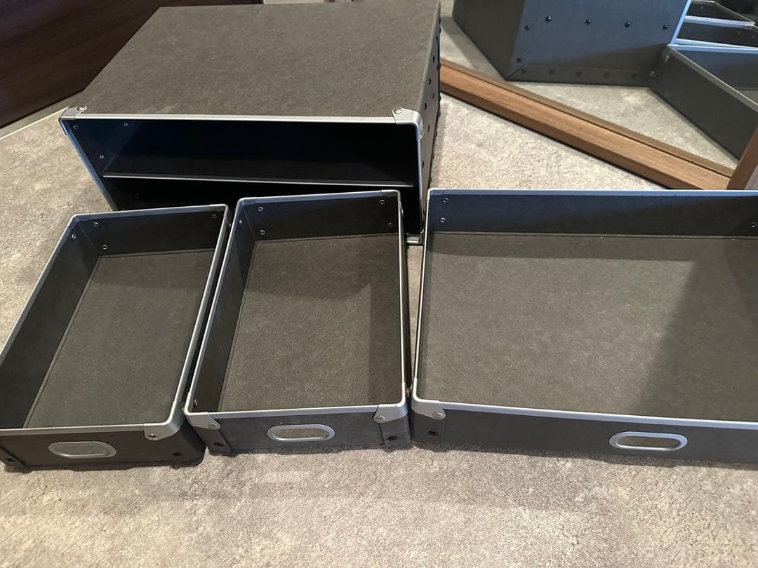 【廃盤品】無印良品 硬質パルプボックス　引き出しタイプ 2セット