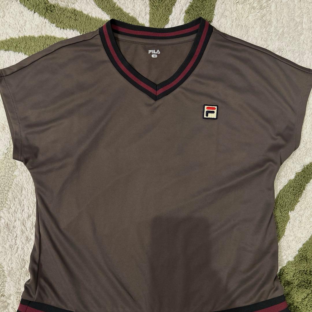 【試着のみ】【FILA】テニスウェア プリーツスカートワンピース