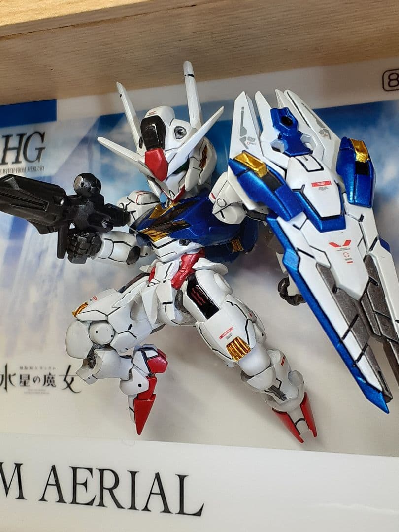 ガンダムコンバージ#23ガンダムエアリアル　ボックスアート風