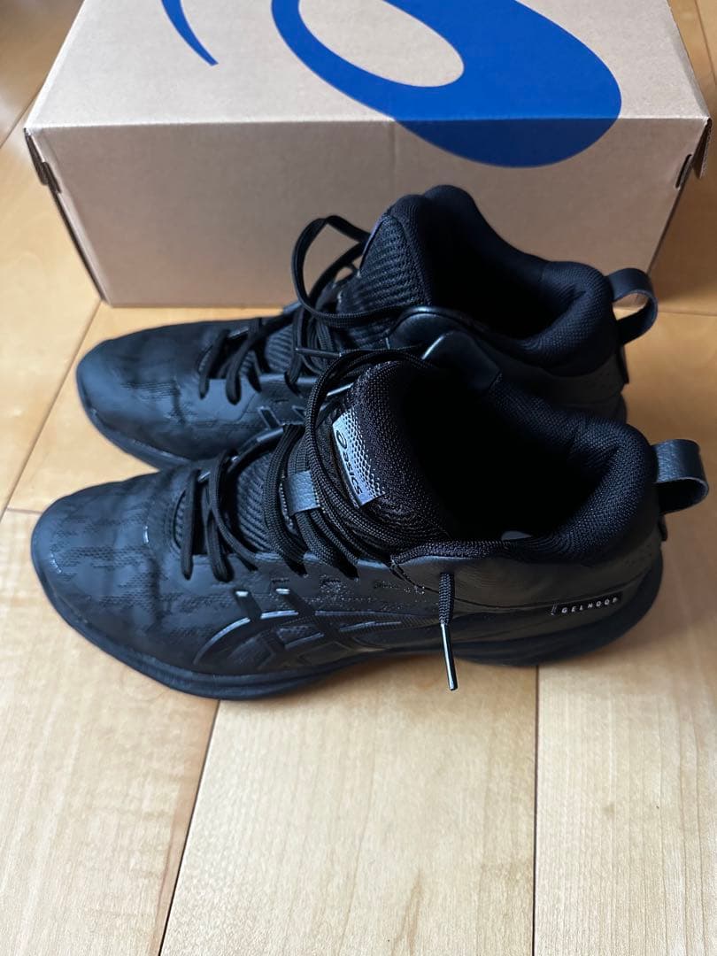 ASICS バスケットボールシューズ ブラック　GELHOOP