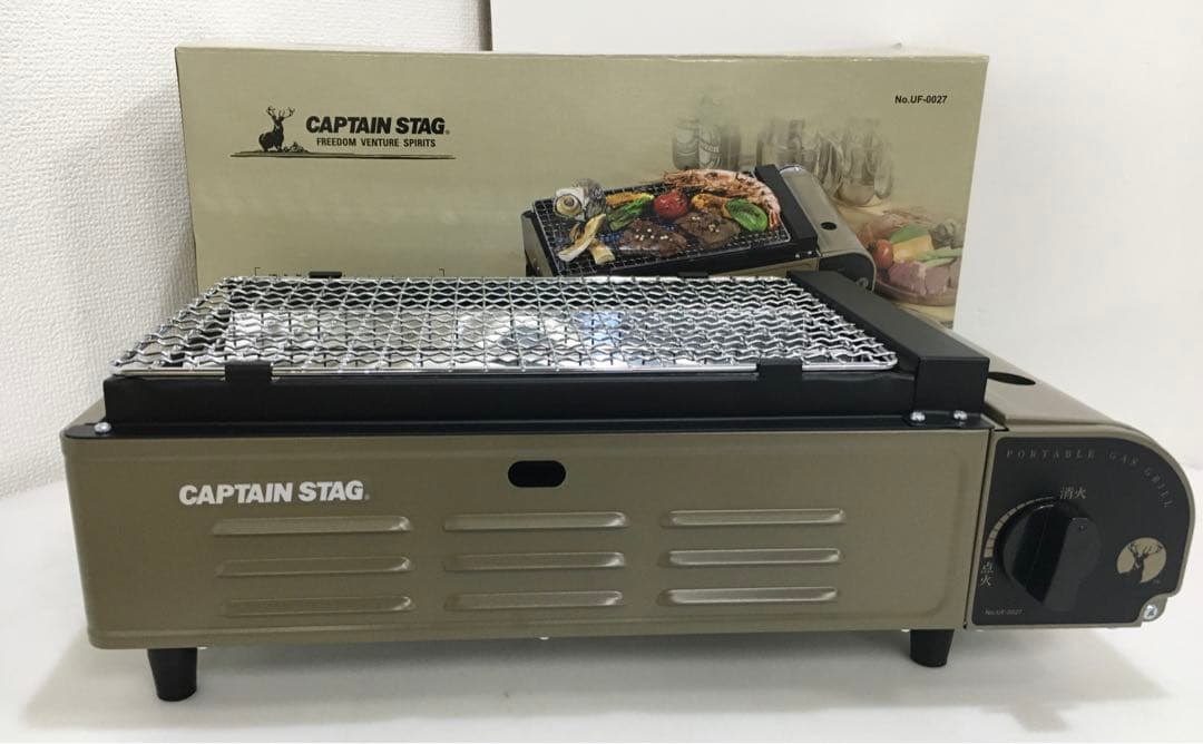 CAPTAIN STAG 卓上カセットコンロ UF-0027 カーキ