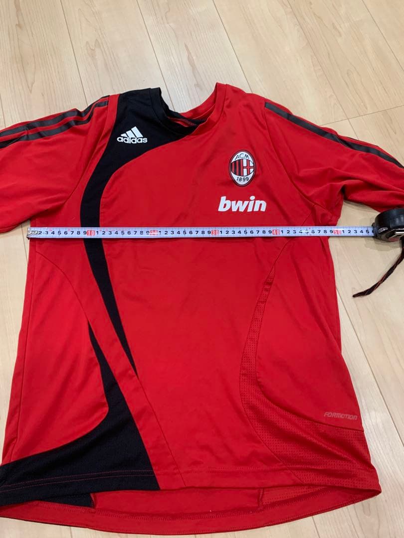 ACミラン トレーニングシャツ adidas 赤 長袖シャツ
