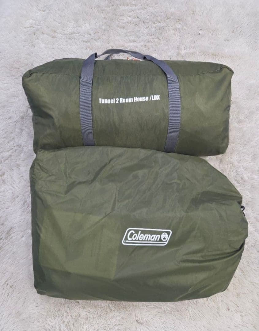 美品　Coleman コールマン トンネル2ルームハウスLDX オリーブ　サンド