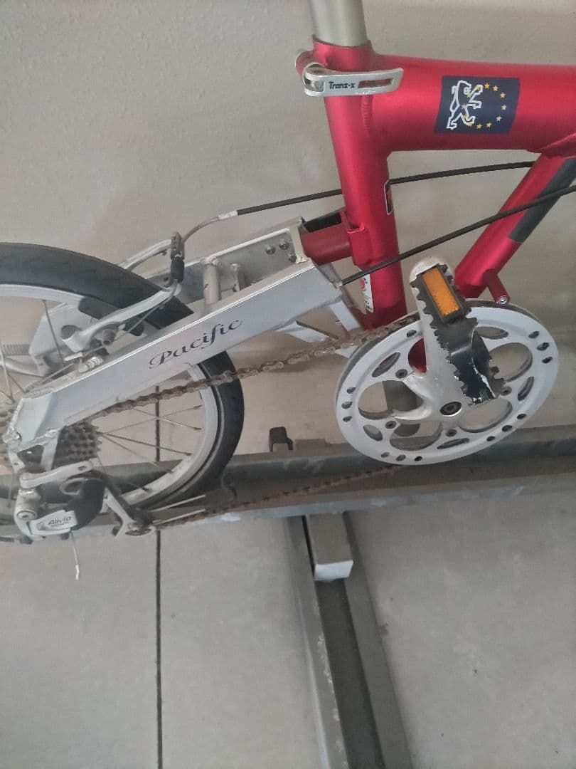 PEUGEOT 折りたたみ自転車 赤