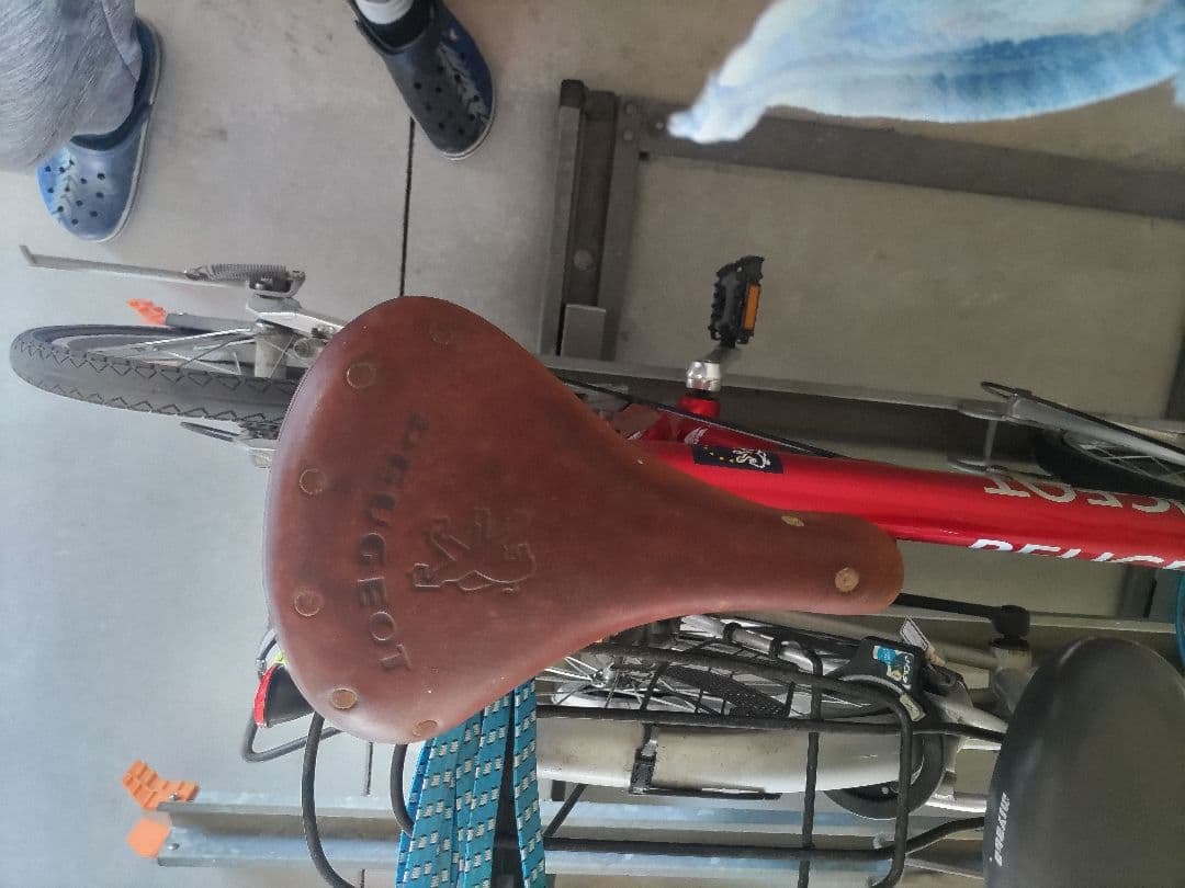 PEUGEOT 折りたたみ自転車 赤