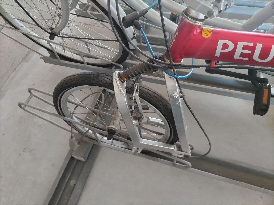 PEUGEOT 折りたたみ自転車 赤